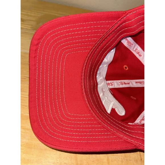 Titleist Pro V1 Footjoy SnapBack Adjustable Golf Hat One Size Red - Picture 7 of 13